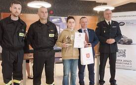 Galeria aktualności Hubert Kajor zwycięzcą miejskich eliminacji Turnieju Wiedzy Pożarniczej 1
