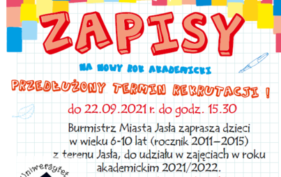 Zdjęcie do Jasielski Uniwersytet Dziecięcy - rekrutacja